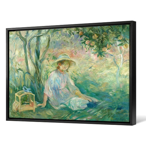 Berthe Morisot,Under the Orange Tree,Girl portrait,large wall art,framed shops wall art,canvas wall art,large canvas,M3218
