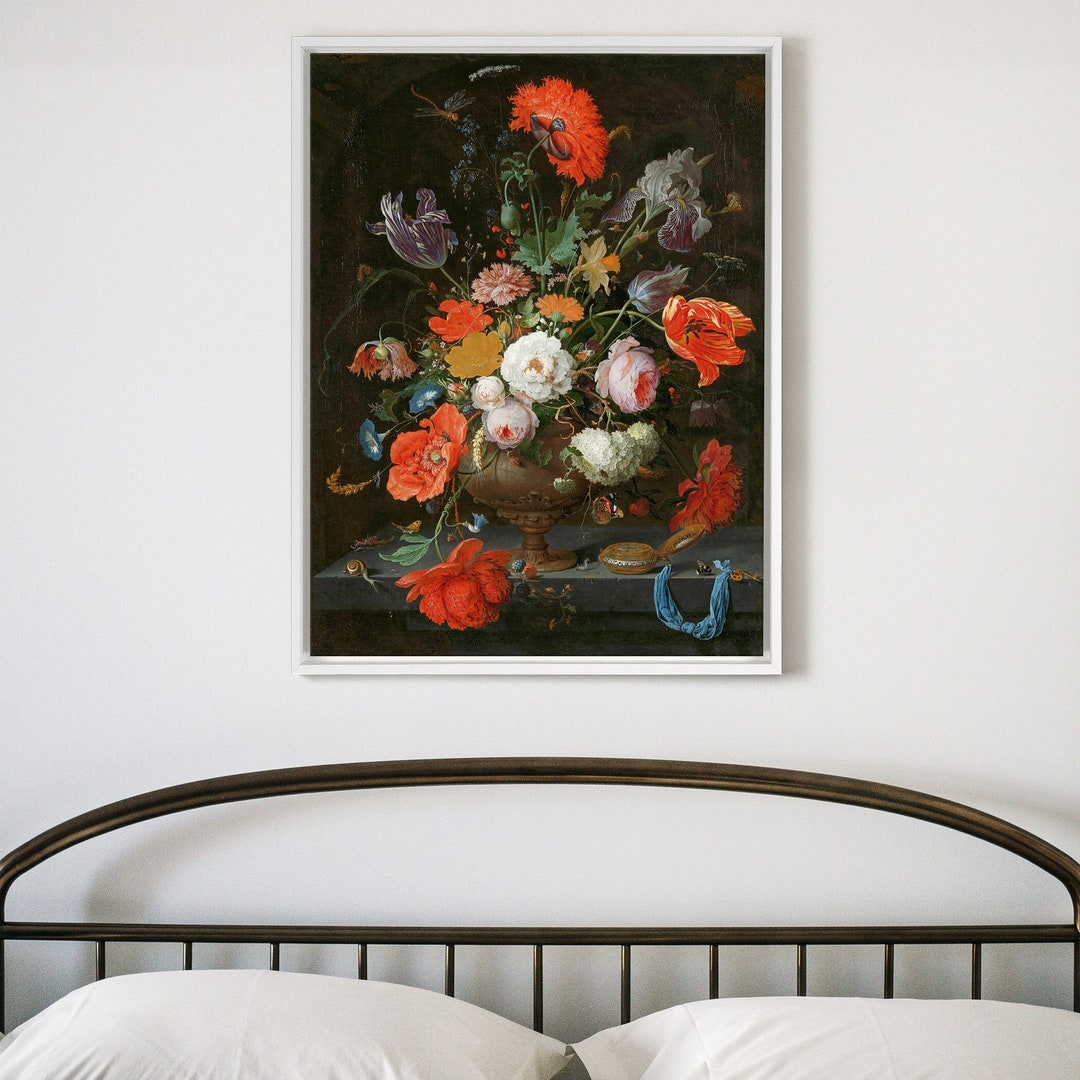 abraham-mignon-still-life-with-flowers-and-a-watch-1679-large-wall-art