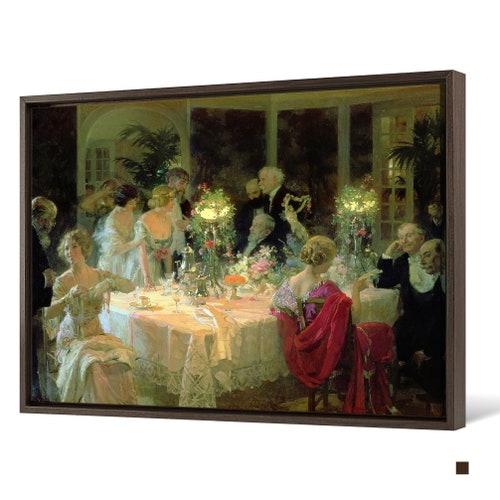 Jules Alexandre Grun,The End of shops Dinner,large wall art,framed wall art,canvas wall art,large canvas,M4500