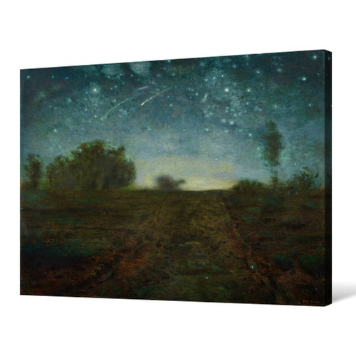 Jean-François Millet,Starry shops Night,large wall art,framed wall art,canvas wall art,large canvas,M4341