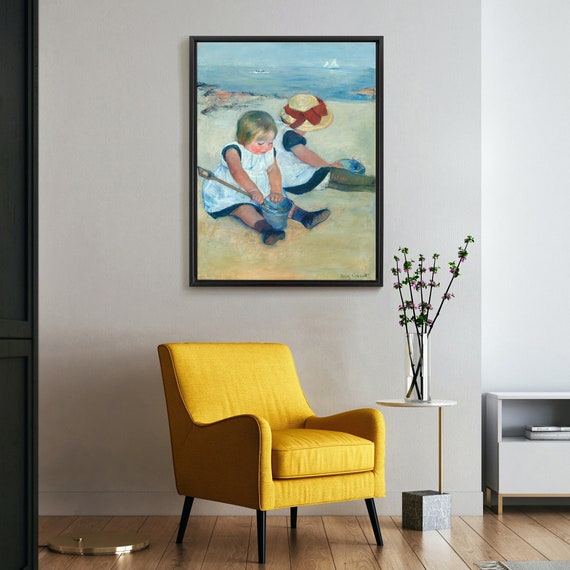 Mary Cassattchildren Playing on the Beachcanvas Printcanvas | Etsy