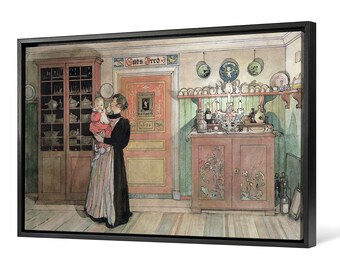 □Carl Larsson□Between Christmas&NewYear□ Carl Larsson,between Christmas and New Year,large Wall Art
