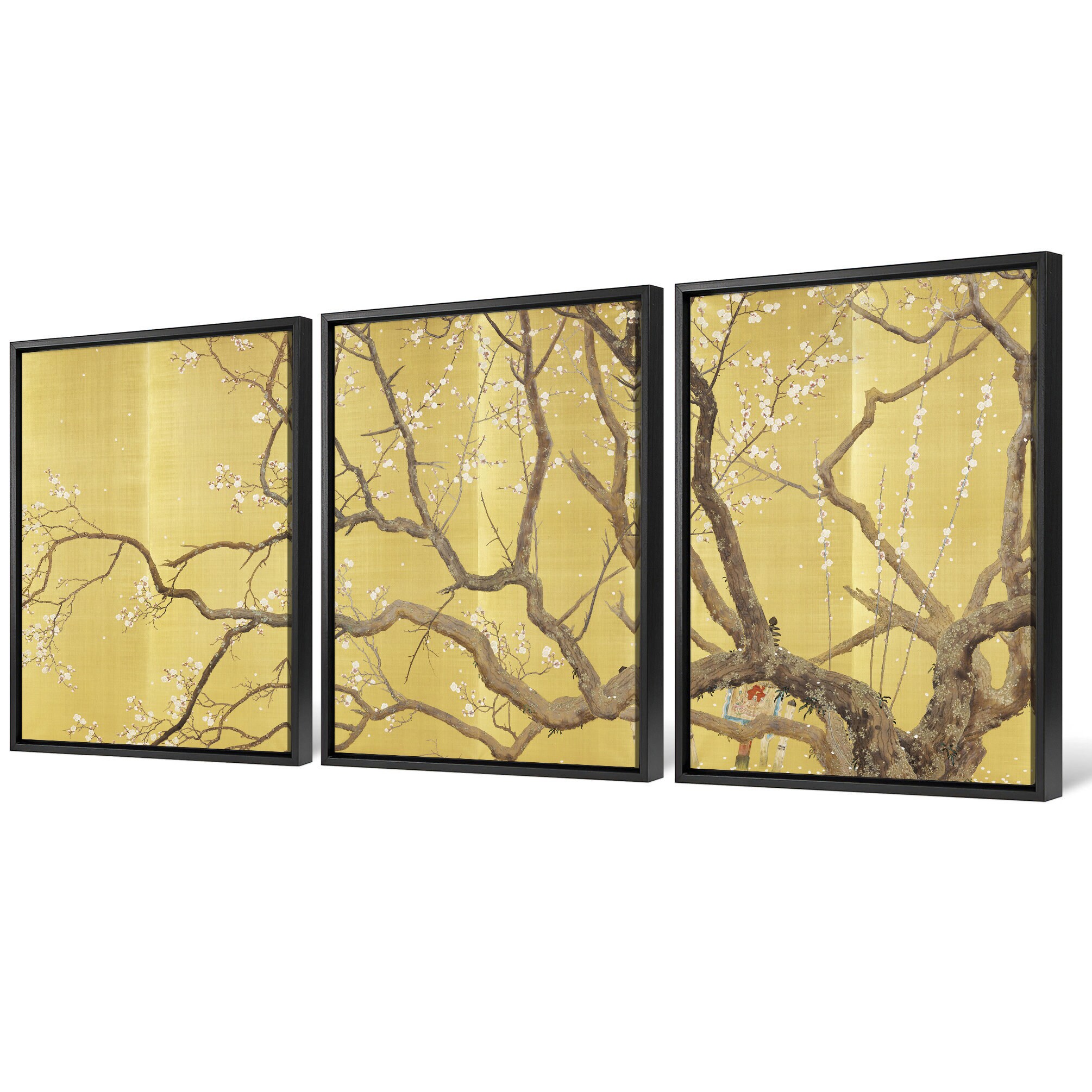 Shimomura Kanzan,blooming Plum Blossoms,plum Blossom Art,asian Art