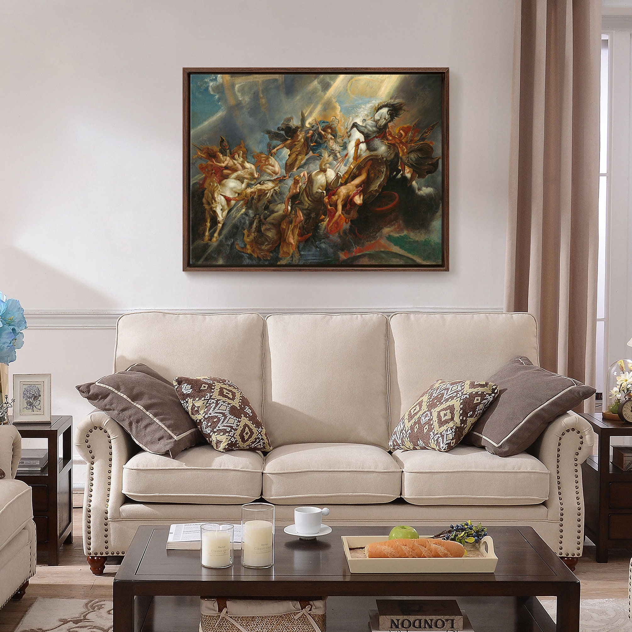 Sir Peter Paul Rubens,the Fall of Phaeton,large Wall Art,framed