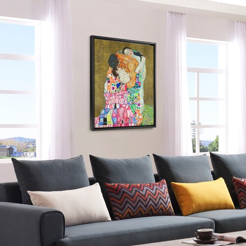 Gustav Klimt,The Family Embrace,Digital art,large wall shops art,framed wall art,canvas wall art,large canvas,M5895