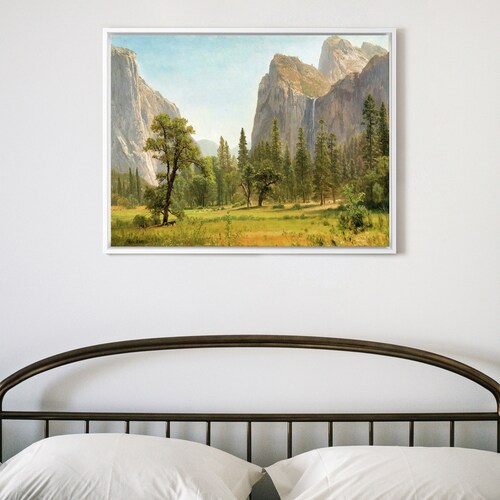 Albert Bierstadt,Bridal Veil shops Falls, Yosemite Valley, California, 1871-1873,large wall art,framed wall art,canvas wall art,large canvas,M2992