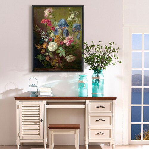 Follower of Jan van Huysum,The Vase of Flowers,large wall art,framed wall art,canvas wall shops art,large canvas,M5688