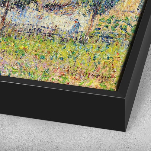 Gustave Loiseau,Farmhouse shops in Vaudreuil,large wall art,framed wall art,canvas wall art,large canvas,M4020