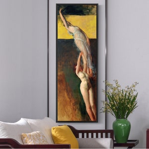 Edwin Austin Abbey,Figure Study, for The Spirit of Light, Rotunda, Pennsylvania State Capitol, Harrisburg,Vertical Narrow Art,large,M380