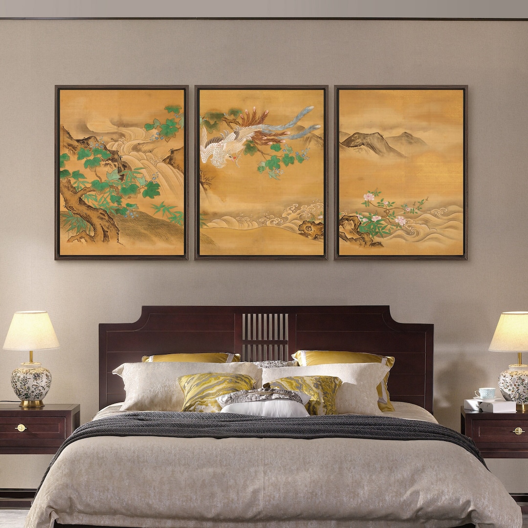 Kano Tanshin,phoenixes and Paulownia,phoenix Art,asian Art