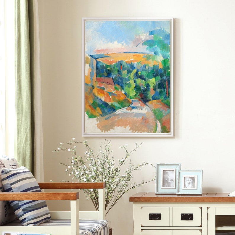 Paul Cézanne,the Bend in the Road,country Road Scenery,canvas Print ...
