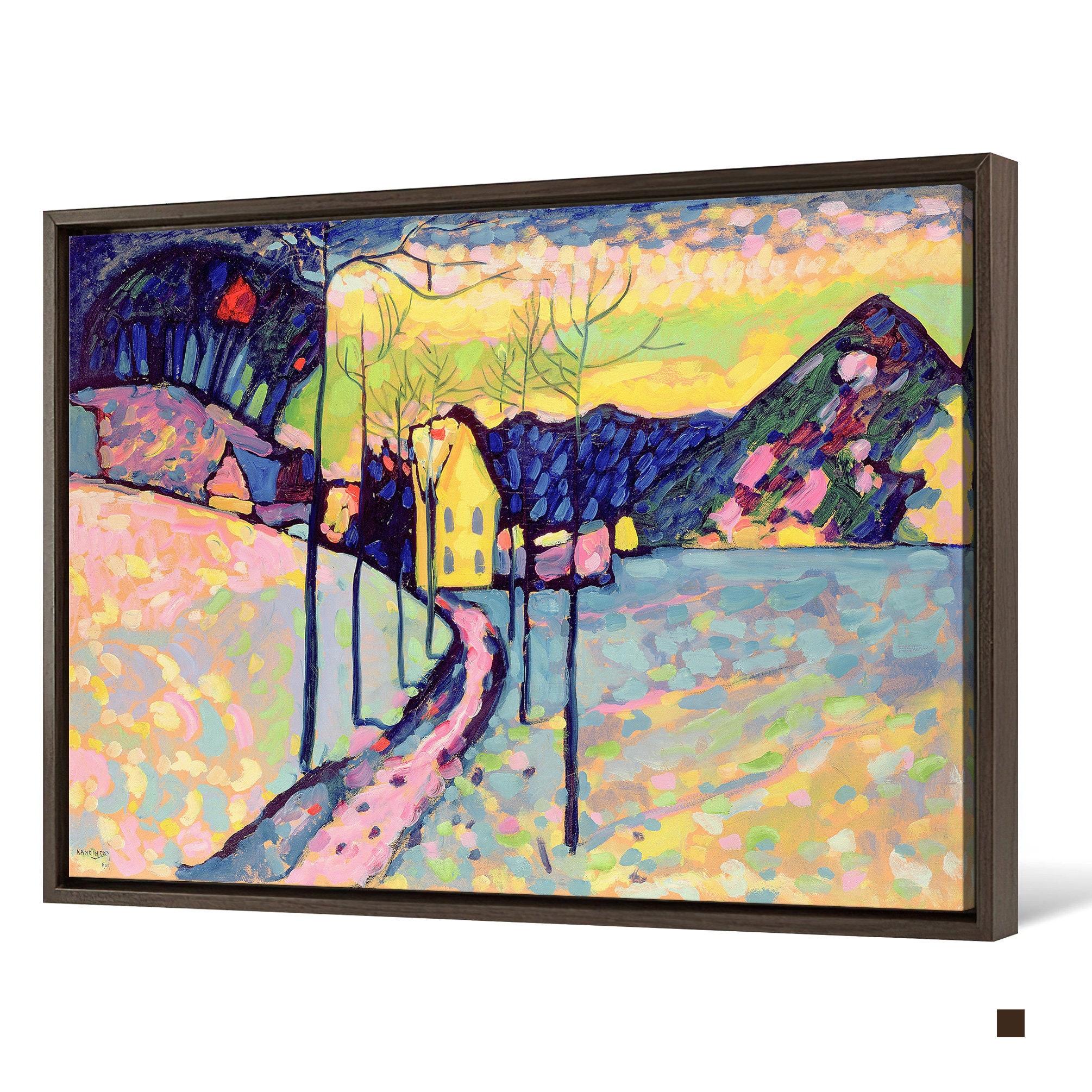  Wassily Kandinsky,winter Landscape, 1909,abstract Wall Art,large Wall Motiv 