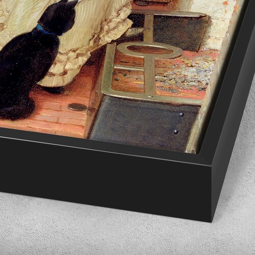 George Dunlop Leslie,Her First Place,large wall art,framed wall art,canvas shops wall art,large canvas,M5783