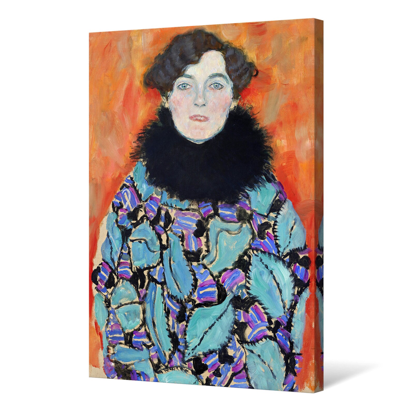 Gustav Klimtjohanna Staudewoman Portraitcanvas Printcanvas - Etsy