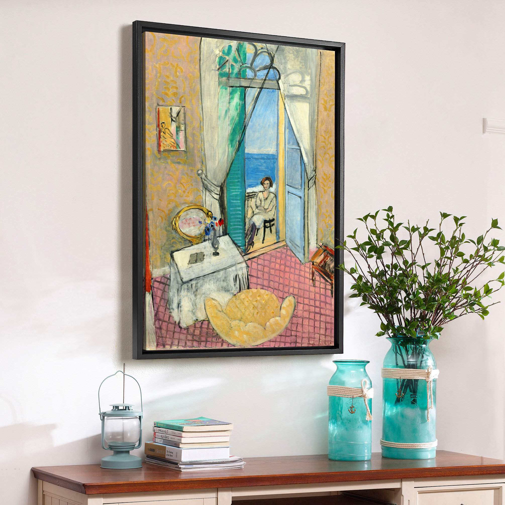 Henri Matisse,interior at Nice,balcony View,canvas Print,canvas