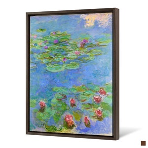 Claude Monetwater Liliesblue Lotus Pond Scenerycanvas - Etsy