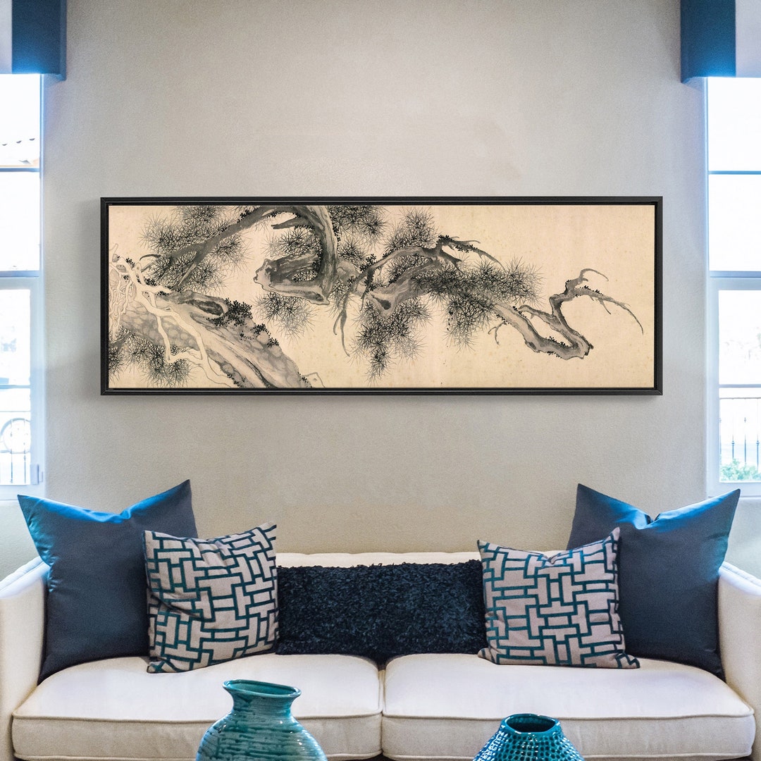 Wen Zhengmingancient Pinechinese Pine Artabove Bed - Etsy