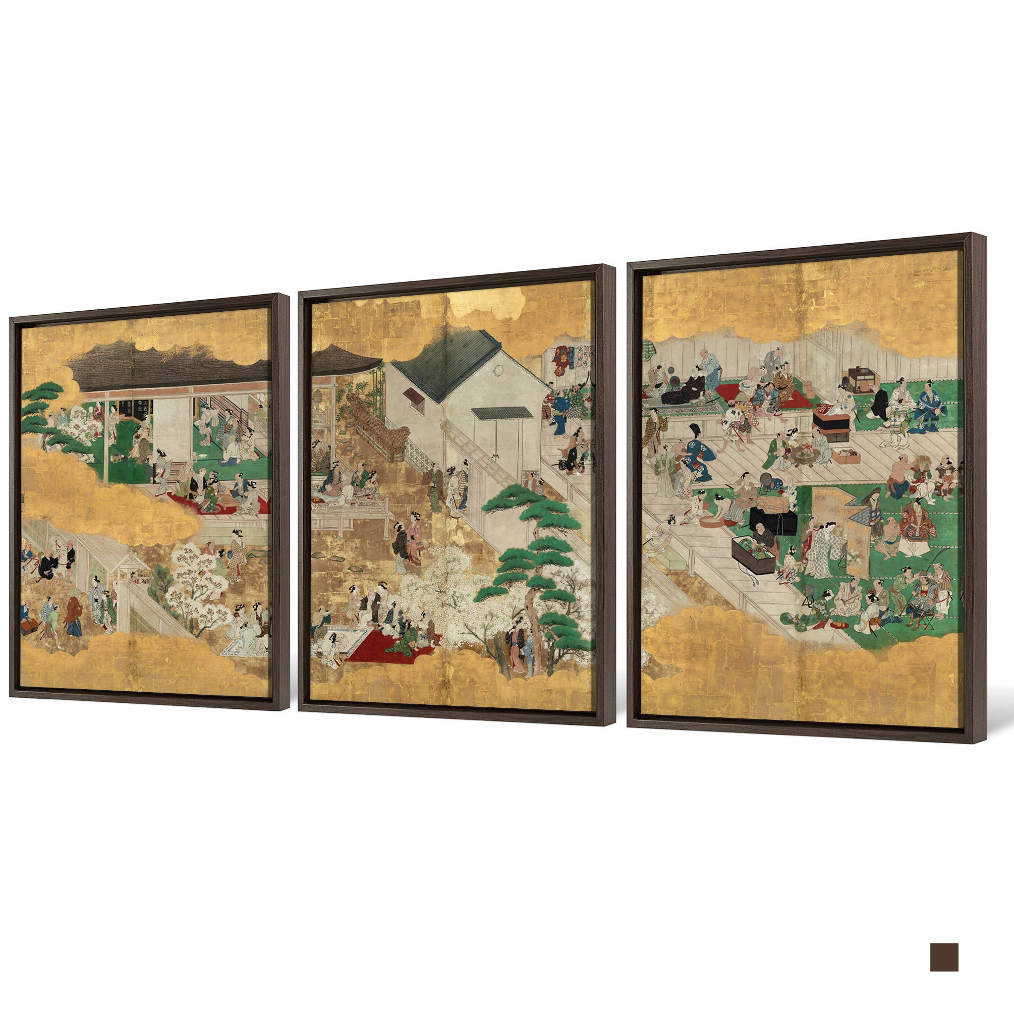 絵画 drama Hishikawa Moronobu,kabuki Drama,asian Art,japanese Art,set of 3