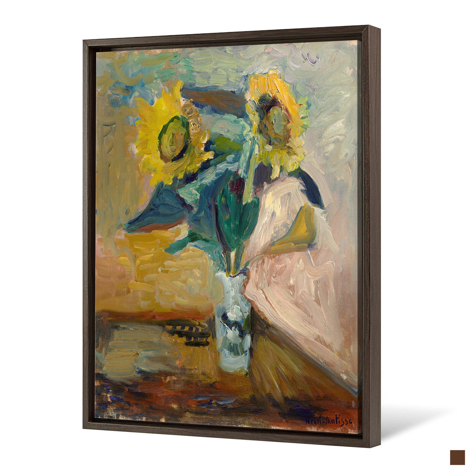 Henri Matissevase of Sunflowersvase Flowerstill Lifecanvas Etsy