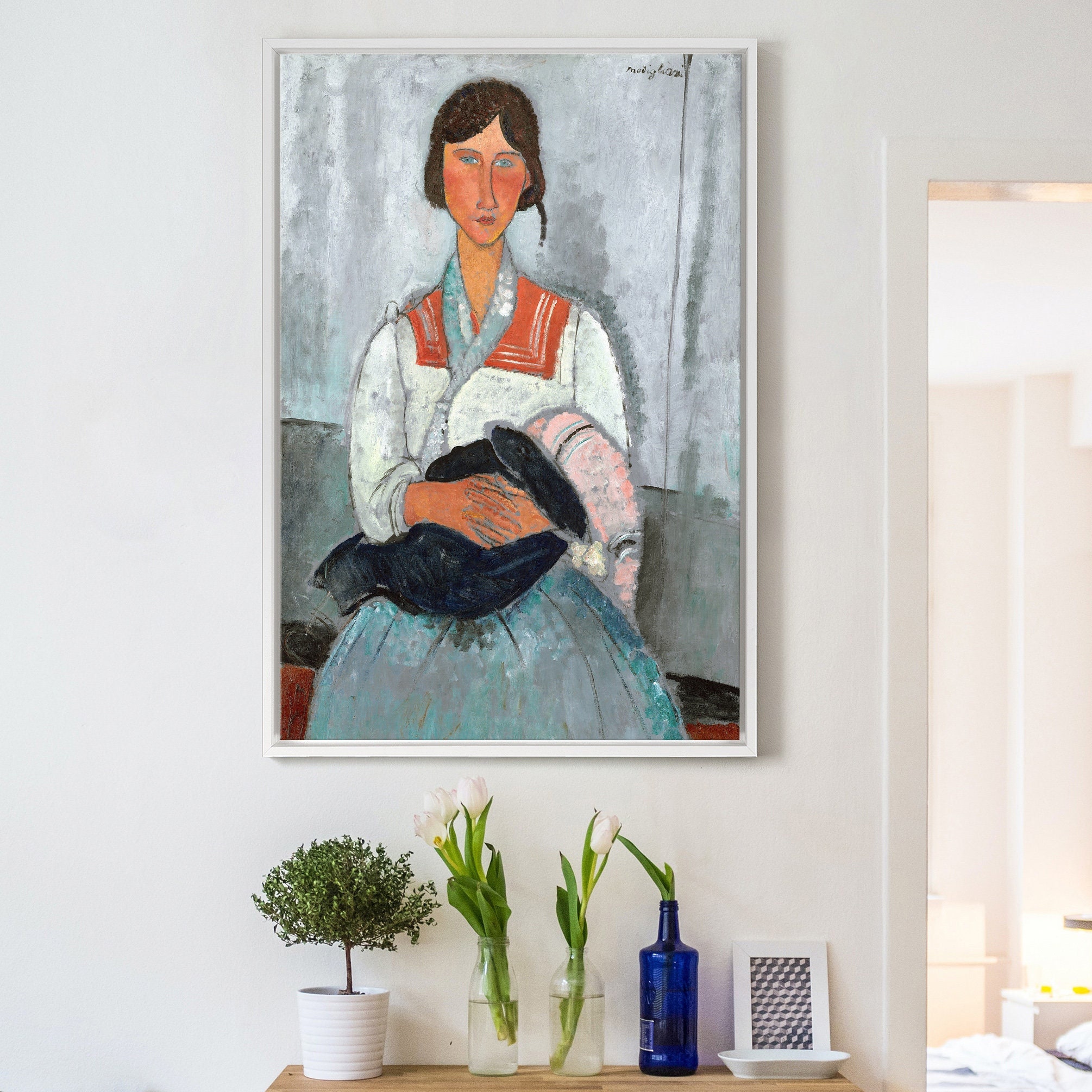 Amedeo Modigliani,roma Woman With Baby,large Wall Art,framed Wall  Art,canvas Wall Art,large Canvas,m2227 - Etsy, image size:2010x2010