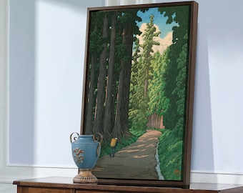 Hasui Kawase,The Road To Nikko ,Japanese Painting,Large Wall Art,Framed Wall Art,Canvas Wall Art,Large Canvas,M2488