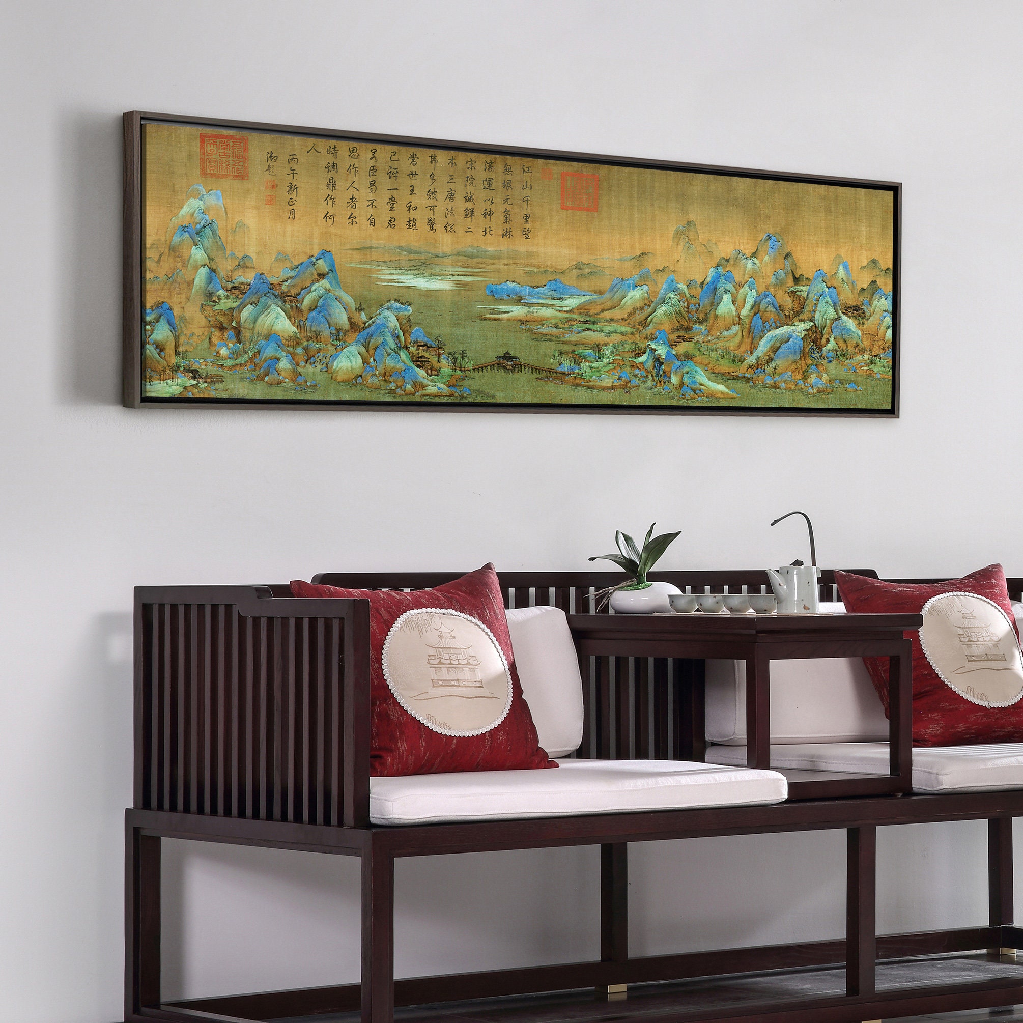 Houseシーン重鎮！Daniel Wang 12inch豪華3枚セット！ Wang Ximeng,a Thousand Li of Rivers and Mountains,canvas Print