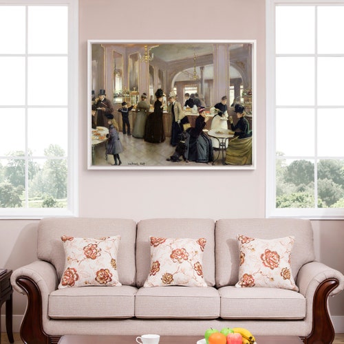 Jean Beraud,La Patisserie,large wall art,framed wall shops art,canvas wall art,large canvas,M4304