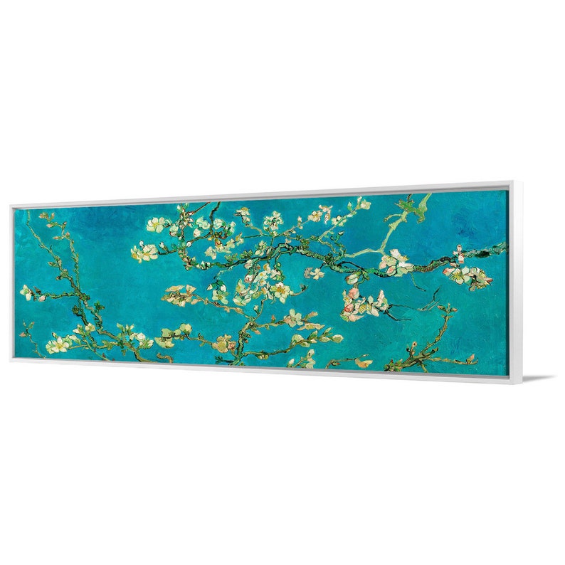 Vincent Van Gogh,Almond Blossom,Canvas Print,Canvas Art, Canvas Wall Art,Extra Large Canvas Art,Large Canvas Wall Art,P272 Framed canvas white
