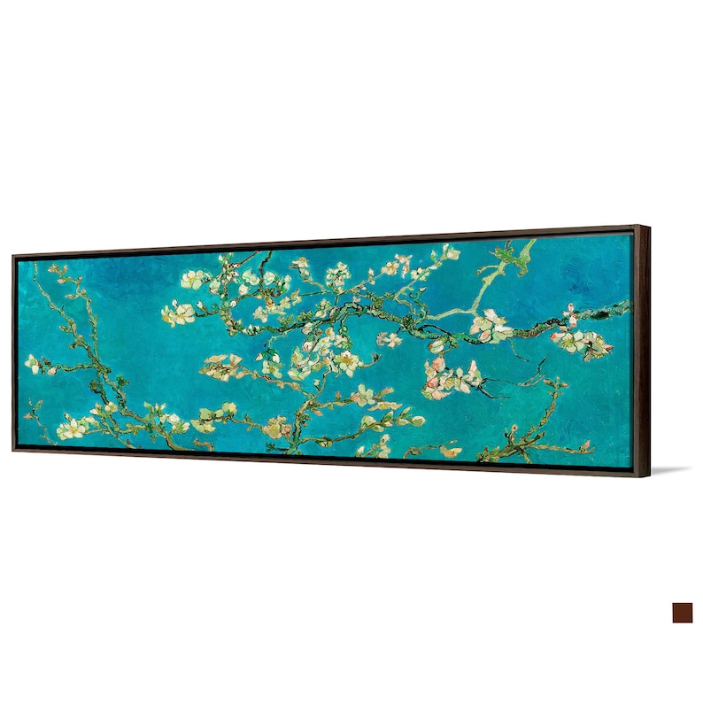 Vincent Van Gogh,Almond Blossom,Canvas Print,Canvas Art, Canvas Wall Art,Extra Large Canvas Art,Large Canvas Wall Art,P272 Framed canvas walnut