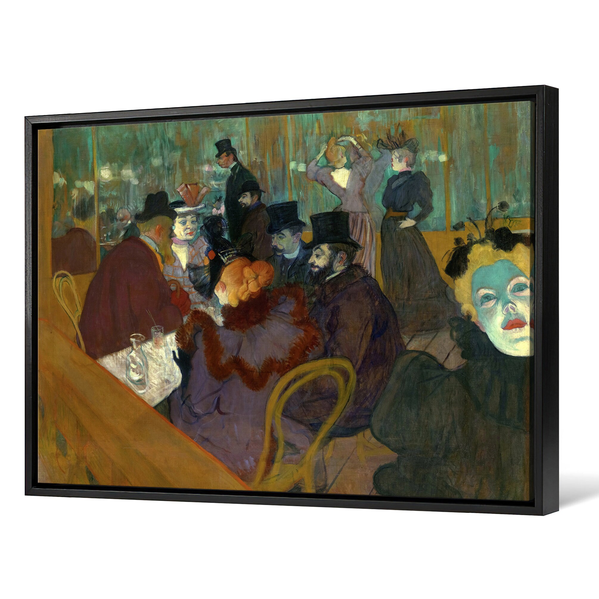 Toulouse Lautrec 額装 “Moulin Rouge” At the Moulin Rouge - Wikipedia