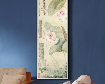 3dRose ct_174647_2 Image of Chinese Painting of Floral and Chinese Writing-Ceramic Tile 6-Inch