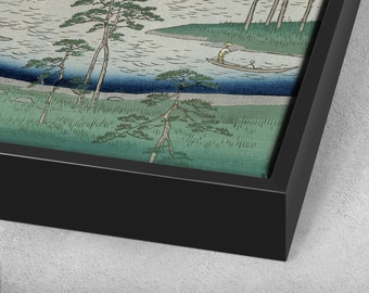 Hiroshige,kazusa Kuroto No Ura,small and Large Boats on Large