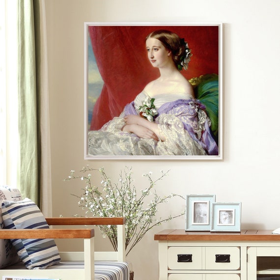 Portrait of Empress Eugenie by Canvas Print / Canvas Art by Franz