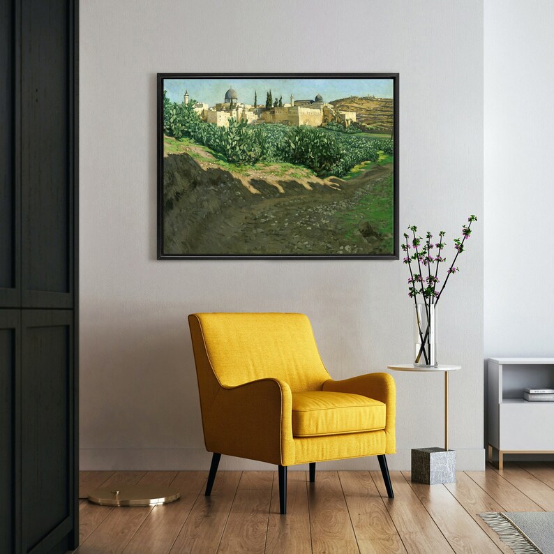 James Tissot,The Southwest Corner of shops the Esplanade of the Haram,large wall art,framed wall art,canvas wall art,large canvas,M4239