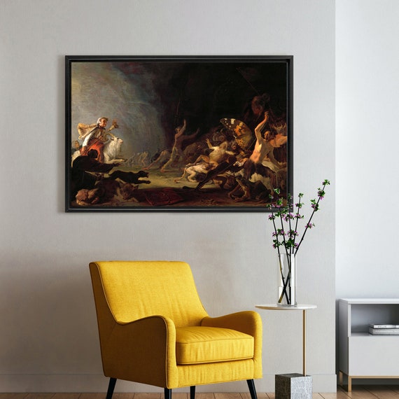 Cornelis Saftleven,a Witches' Sabbath, 1650,large Wall Art,framed