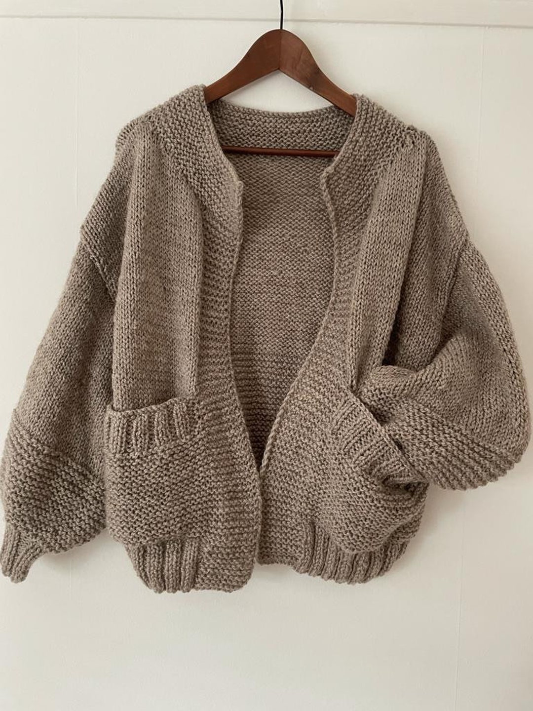 Chunky Hand Knit Cardigan, Handmade Cardigan, Cardigan With Chunky Hand Knit Cardigan, Handmade Cardigan, Cardigan With