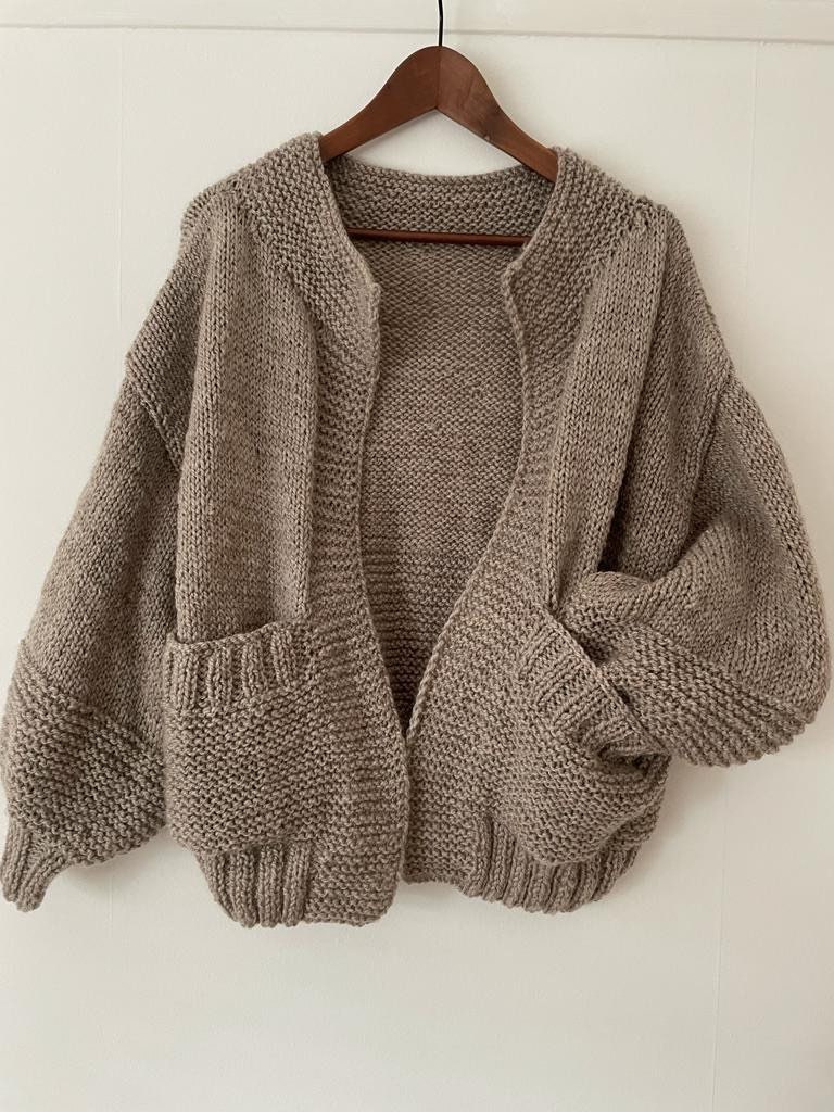 ワンピなど最旬ア！ Cardigan, Knit Hand Chunky Handmade With Cardigan Cardigan, トップス