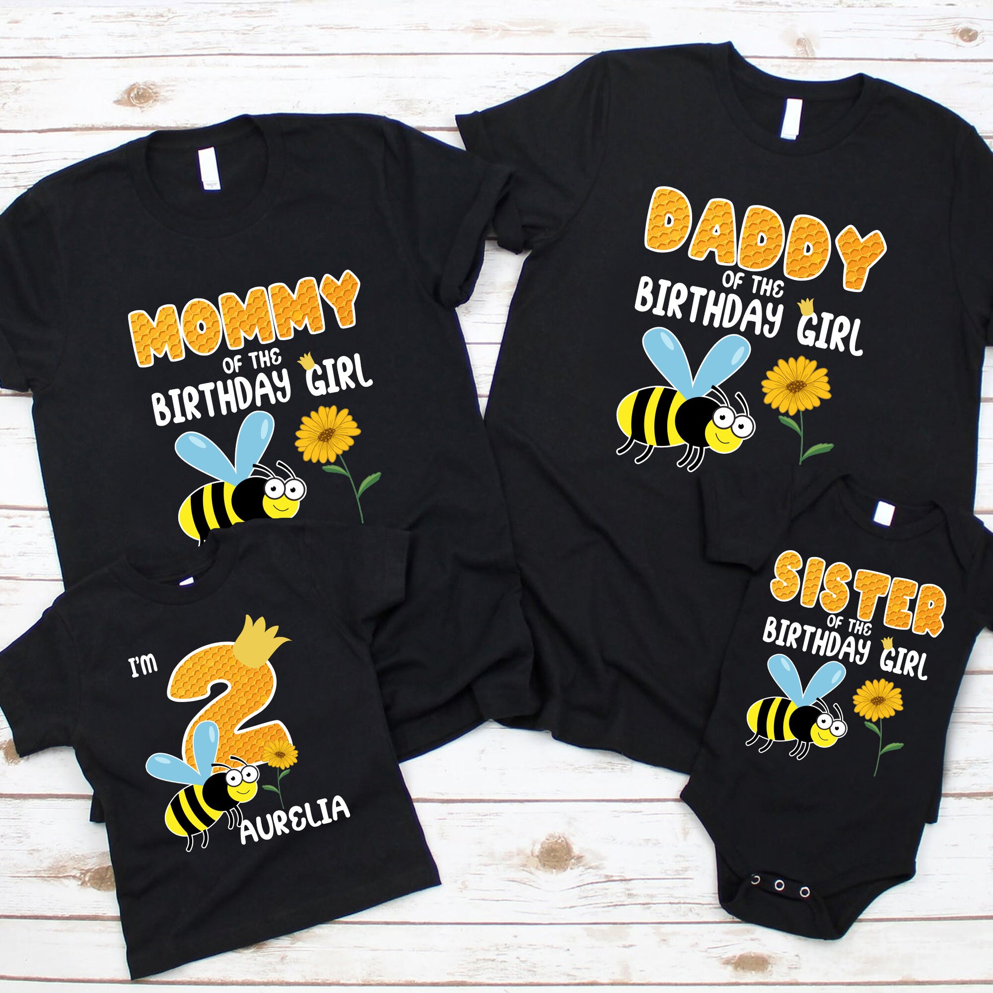 Personalized Birthday GirlBumble Bee Birthday T Etsy