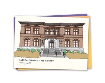 Carnegie Library - Etsy