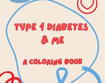 Libro para colorear infantil sobre la diabetes tipo 1 - DESCARGA DIGITAL