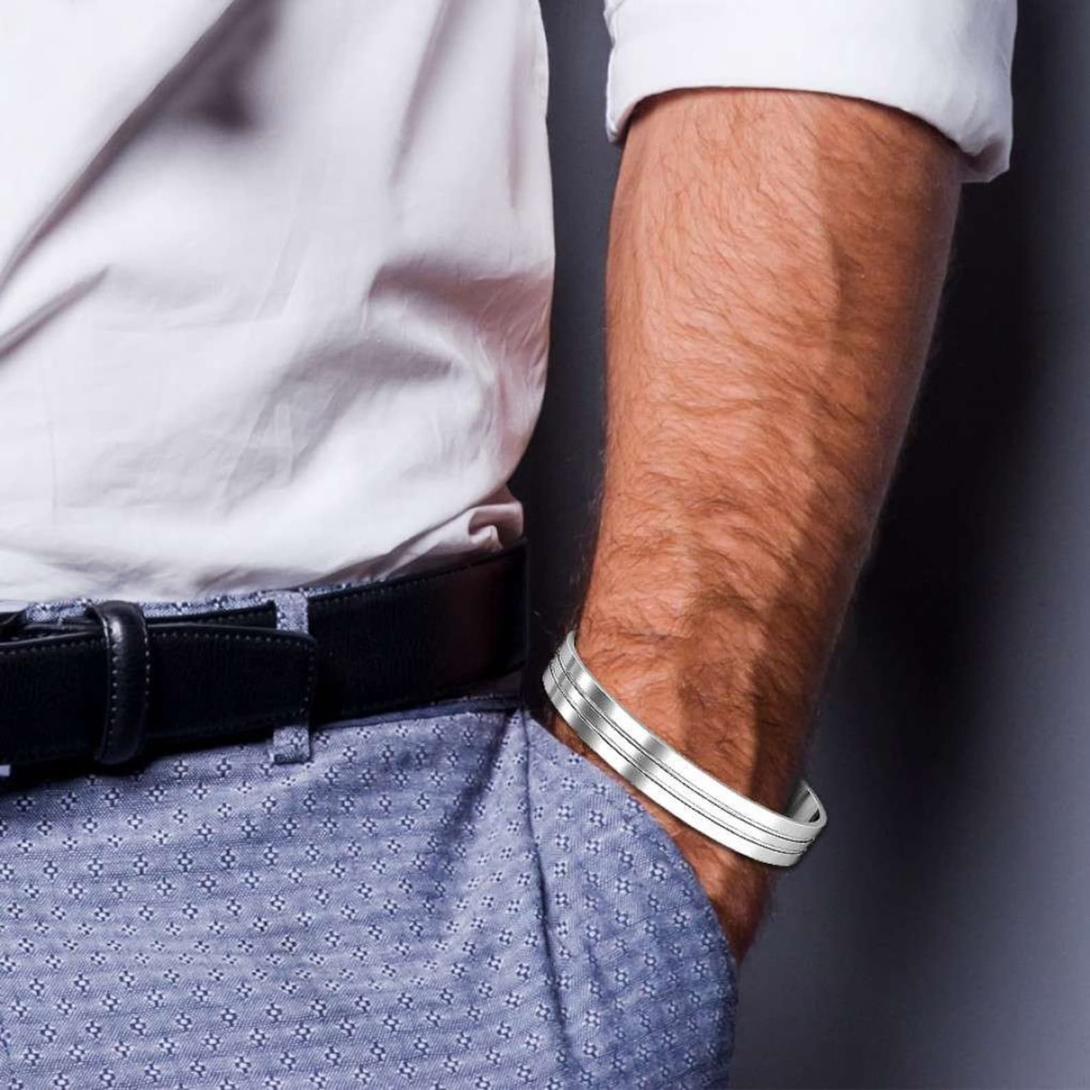 Adjustable Mens Handmade 925 solid sterling Silver Sikh Kara Etsy