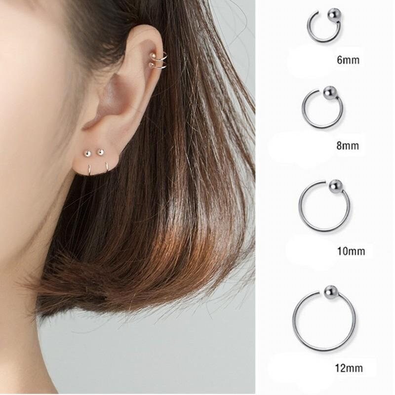 Little ball huggie earrings deals
