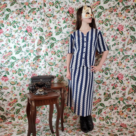 vintage 1980s blouse /& shorts set 80s geometric print short set medium