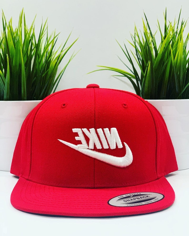 flipped nike logo