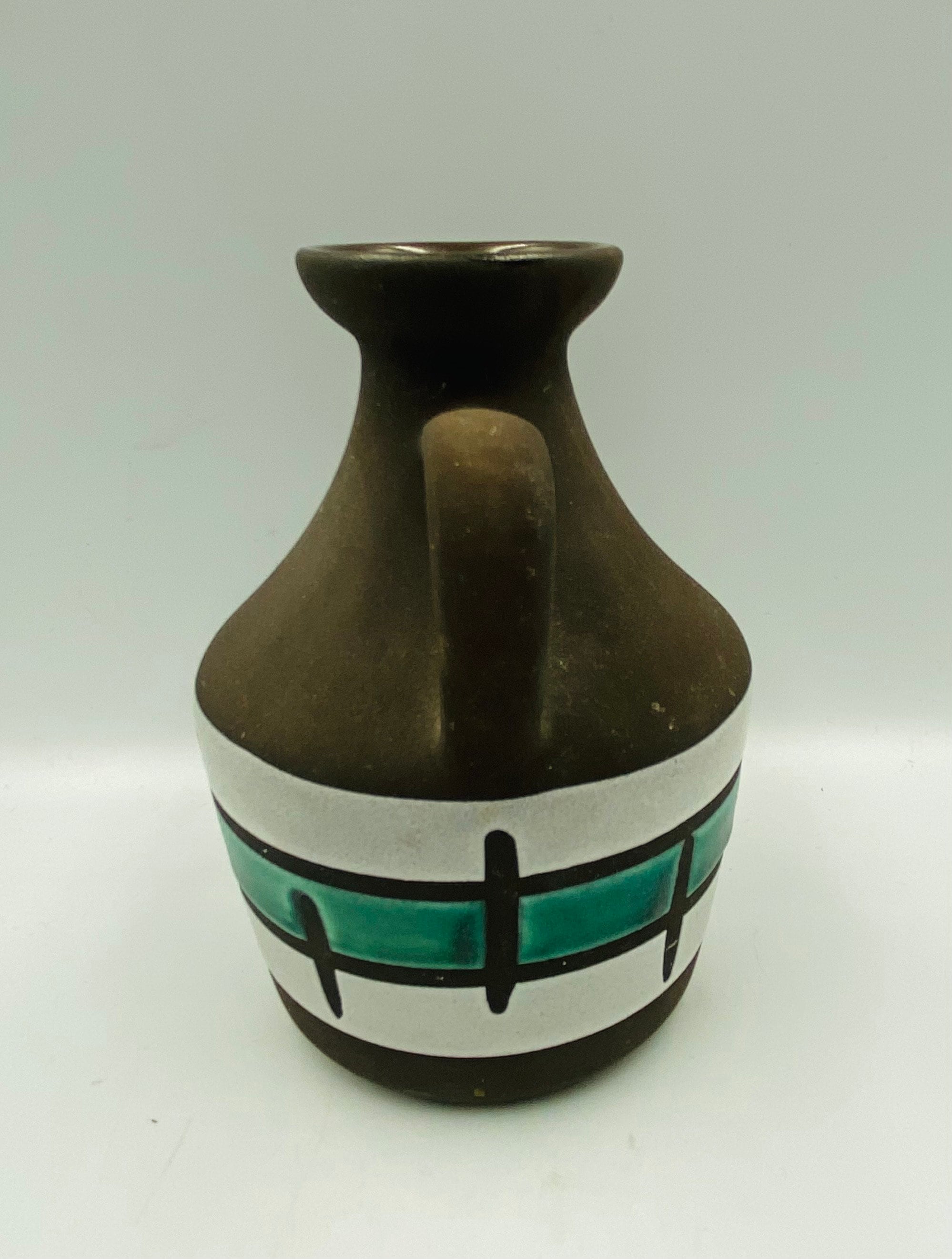 東ドイツ Strehlaの花瓶 東ドイツの花瓶/水差し、Strehla Keramik製、999年製。1960年代頃