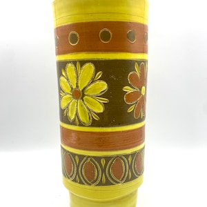 Fratelli Fanciullacci hand painted ceramic mid century signed vase made in Italy 1950s-1960s