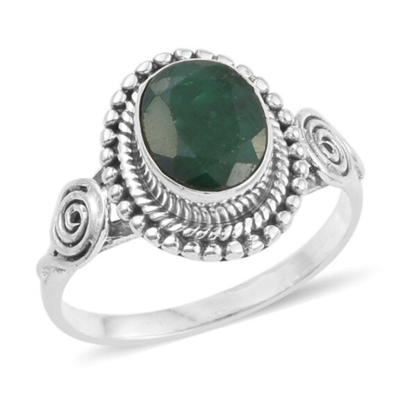 Etsy emerald jewelry deals