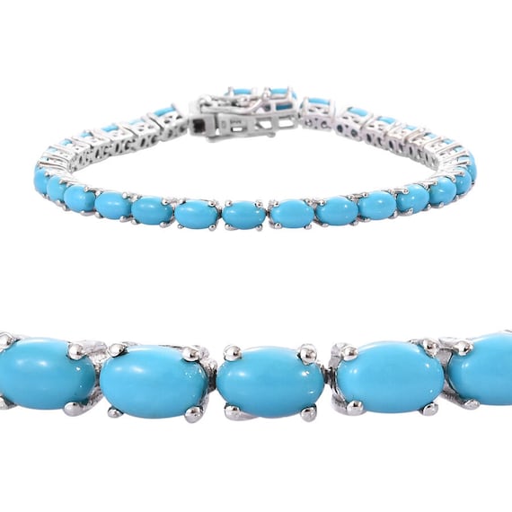 Sleeping Beauty Bracelet - Native American Turquoise Jewelry - Dakota Sky  Stone