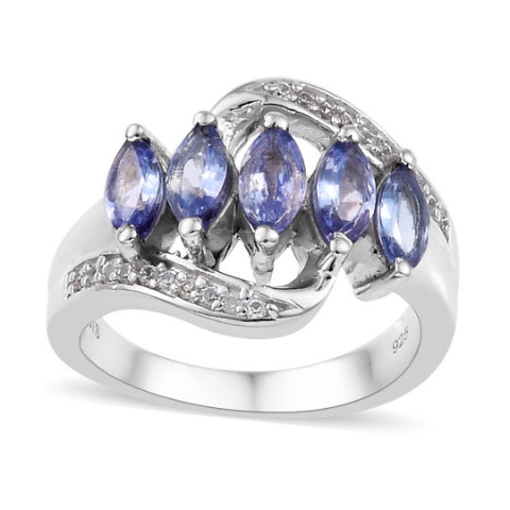 Oval Tanzanite Ring Promise Ring Anniversary Ring in White Gold Tanzanite  Engagement Ring December Birthstone - Camellia Jewelry