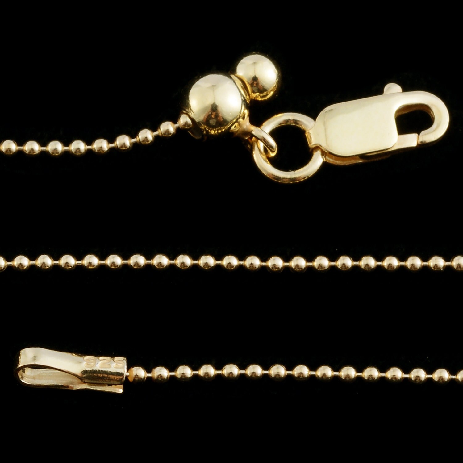 Clearance Sale Silver Ball Chain Adjustable Etsy